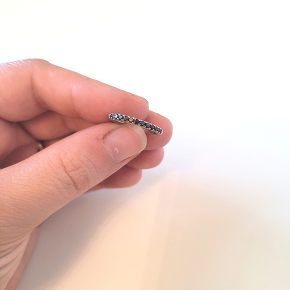 Vrai and Oro Large Half Pavè Band Size 4.5 - Picture 4 of 7